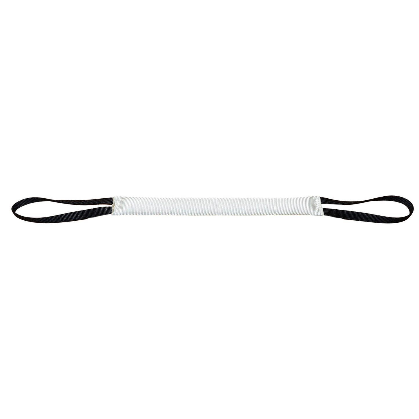 White Floating Fire Hose Tug Toy - 1.5" Wide