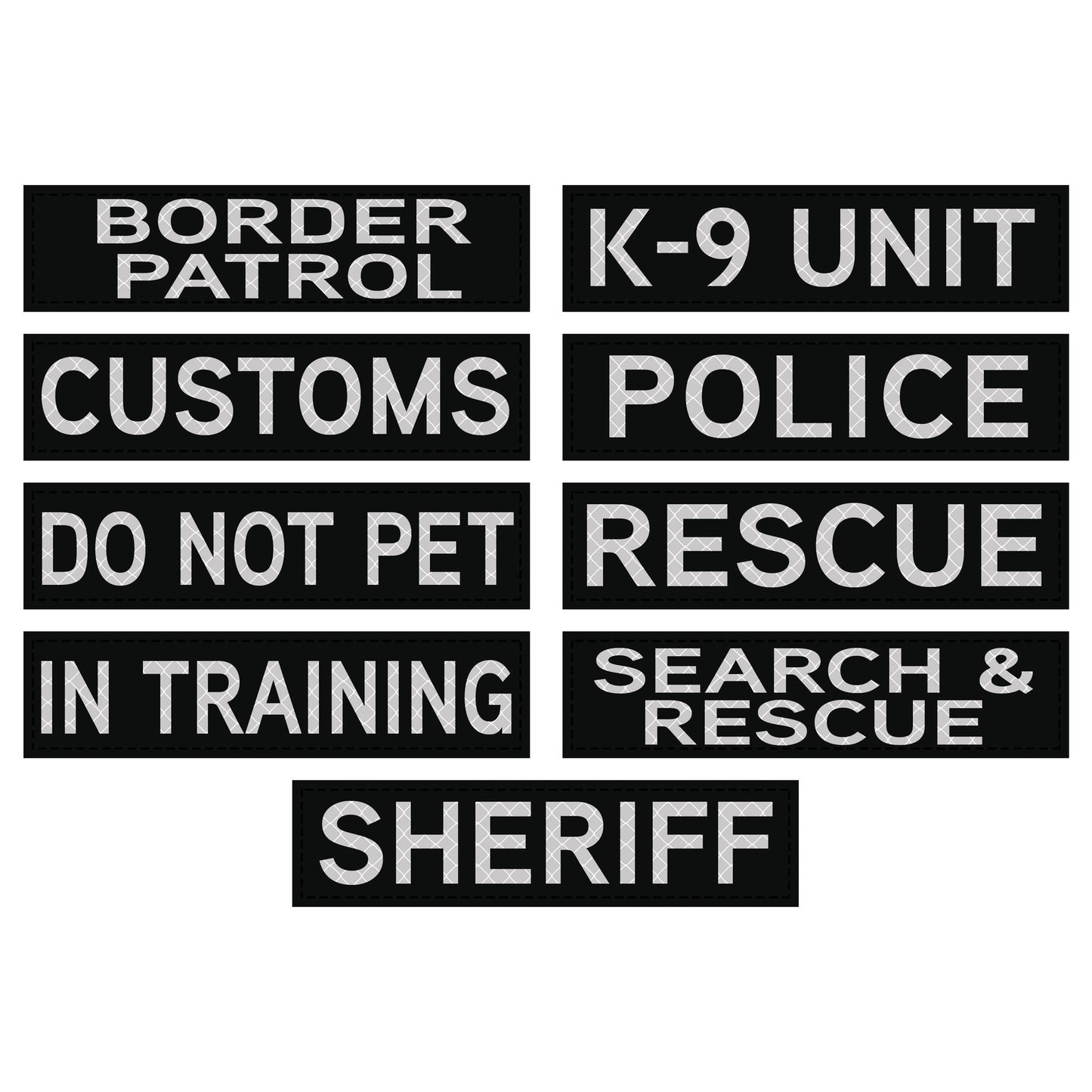 Vinyl High-Reflective ID Patch - 1.5" x 6"