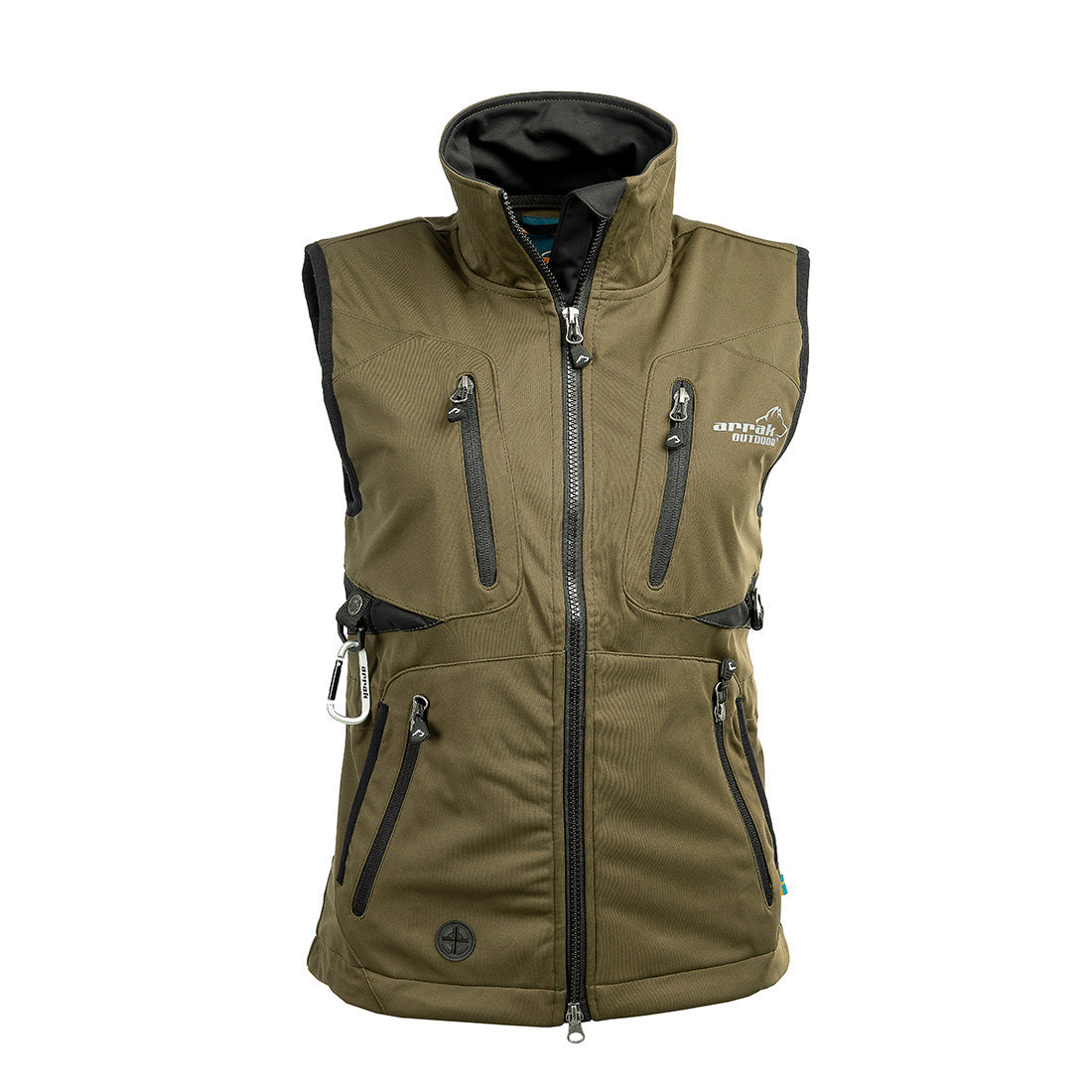 Arrak Ladies Acadia Softshell Vest - Olive