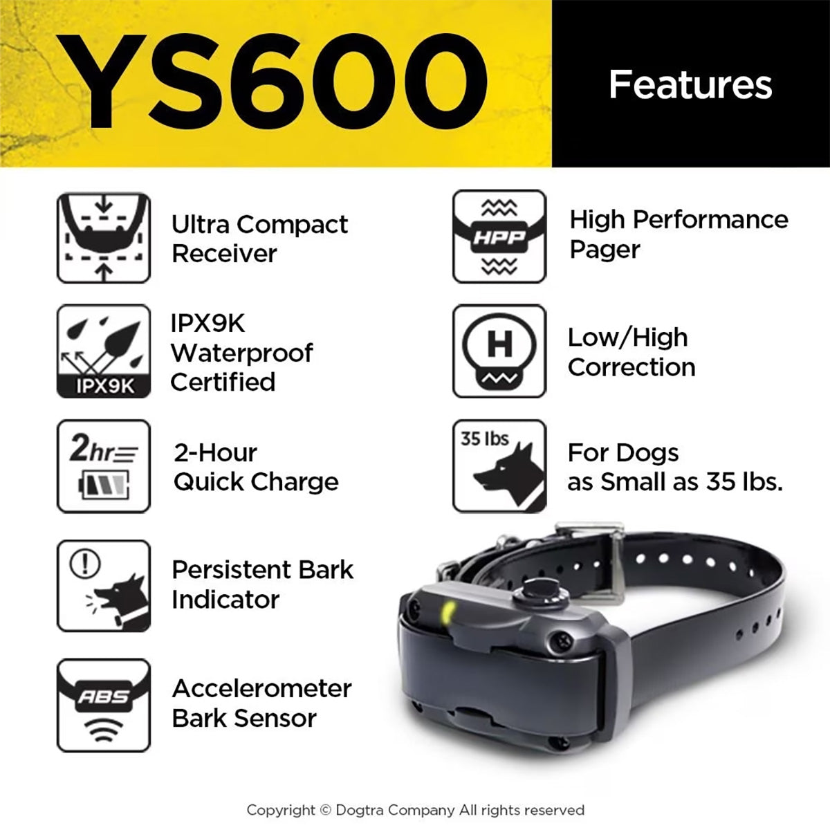 Dogtra YS600 No Bark Collar