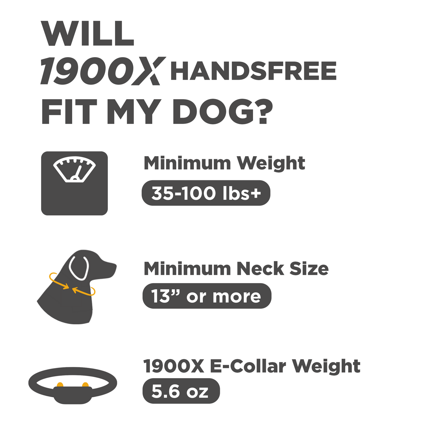 Dogtra 1900X Handsfree 1-Dog Unit
