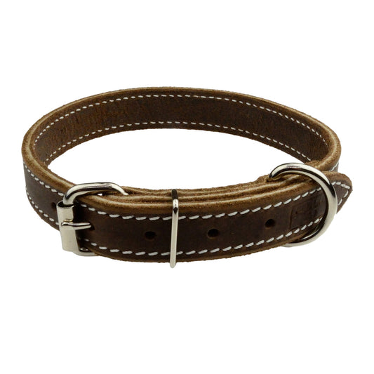 Flat Soft Premium Leather Collar
