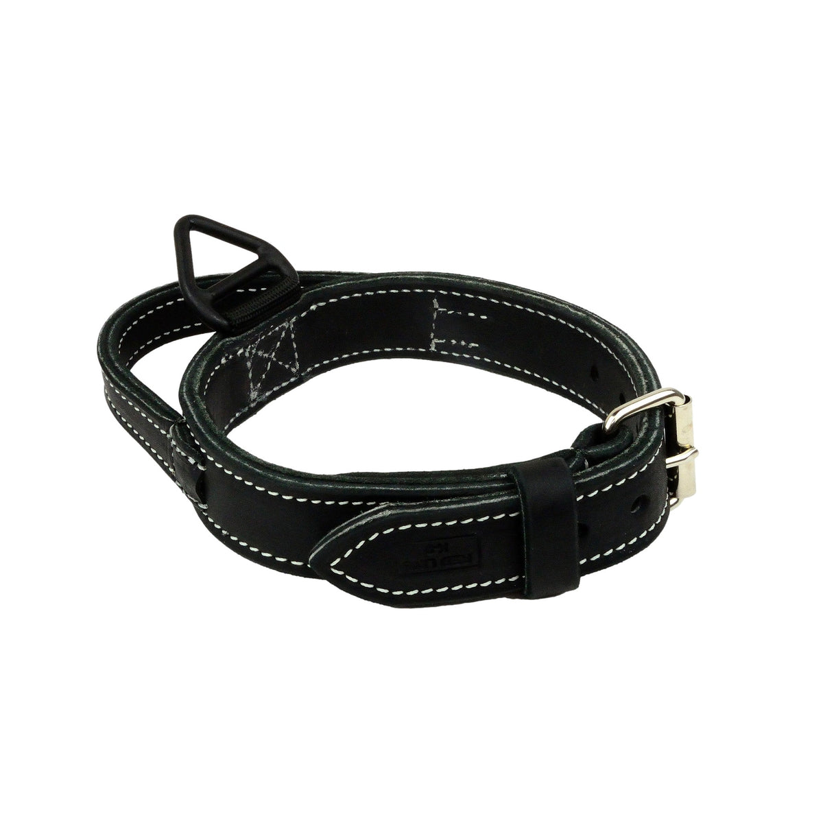 Double Layer Ultra Leather Collar With Handle