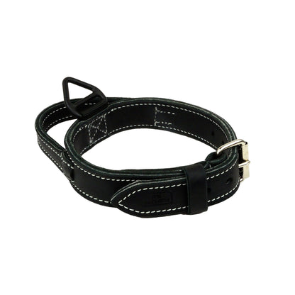 Double Layer Ultra Leather Collar With Handle