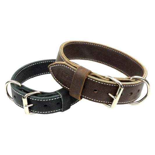 Double Layer Ultra Leather Collar
