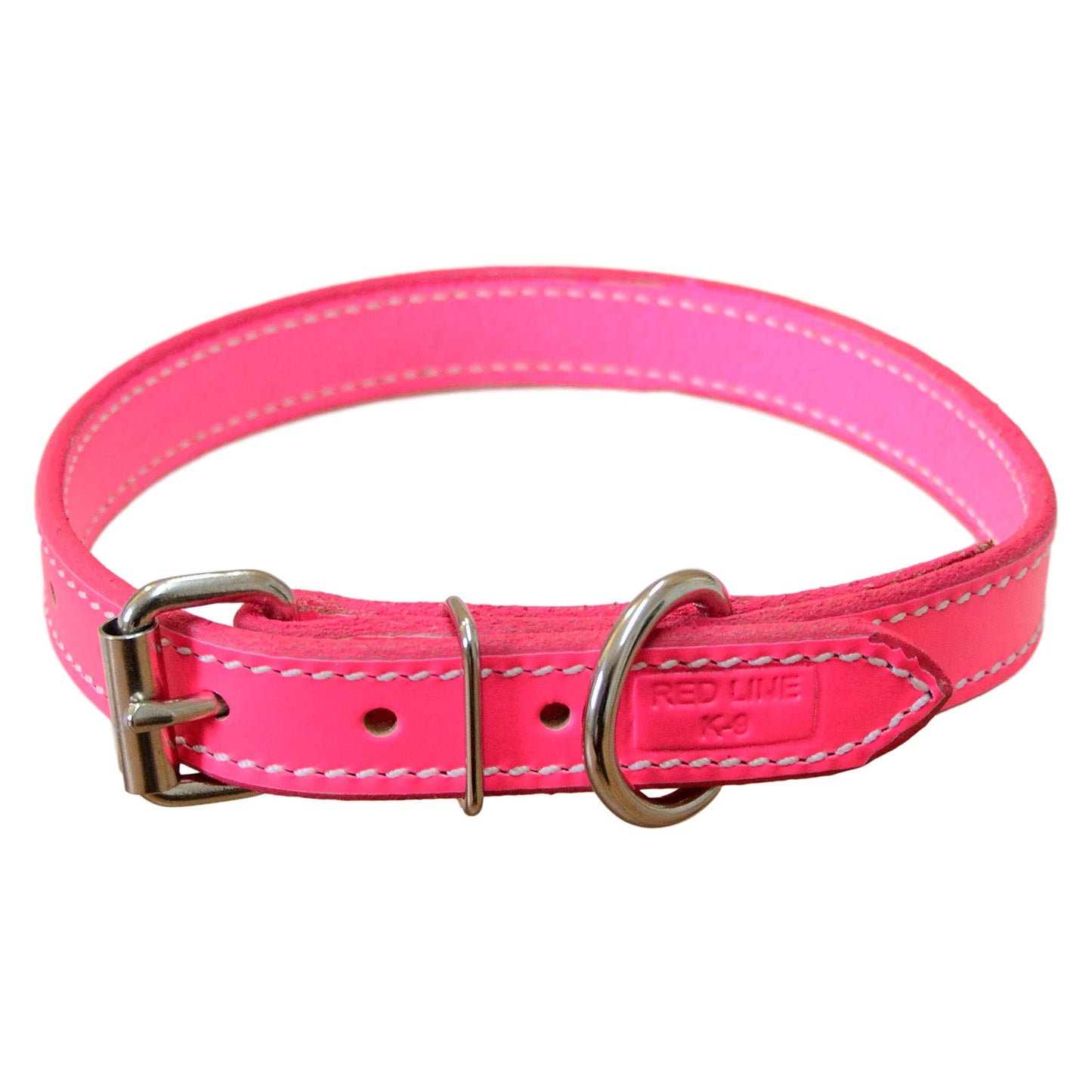 Flat Leather Collar - 3/4" or 1" Wide