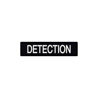 Embroidered Non-Reflective ID Patch Black - 1.5" x 6"