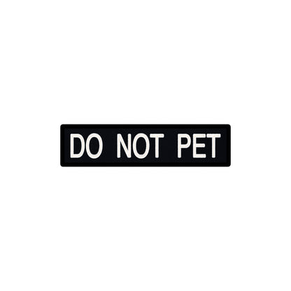 Embroidered Non-Reflective ID Patch Black - 1.5" x 6"