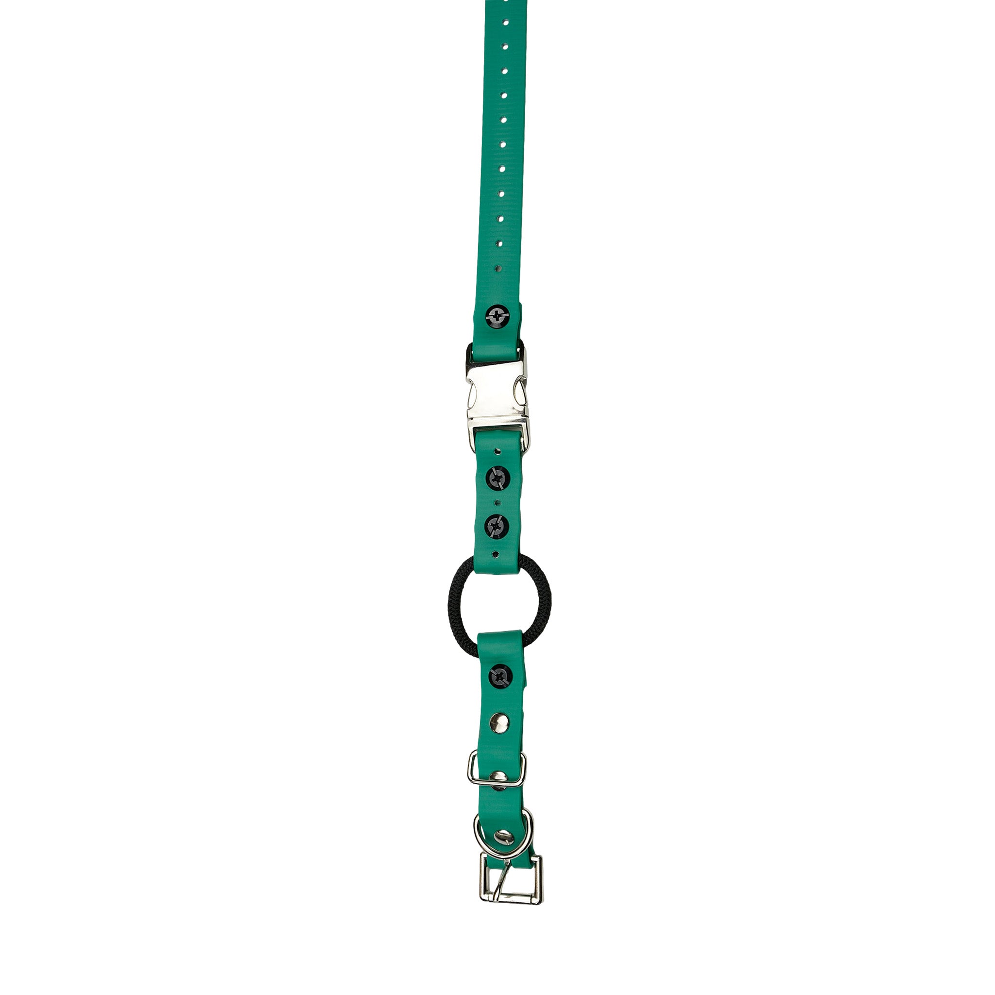 1" Biothane Dog Bungee E-Collar Strap – Quick Release For Remote Trainers (45cm, Black)